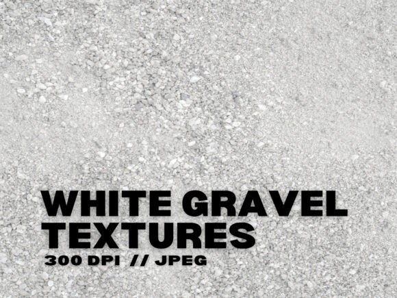 12 White Gravel Textures for Creative Projects