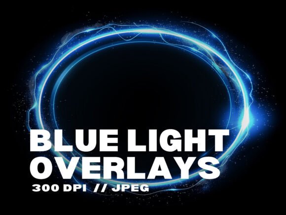 15 Blue Light Overlays: Transform Your Creative Projects with Ethereal Light Effects