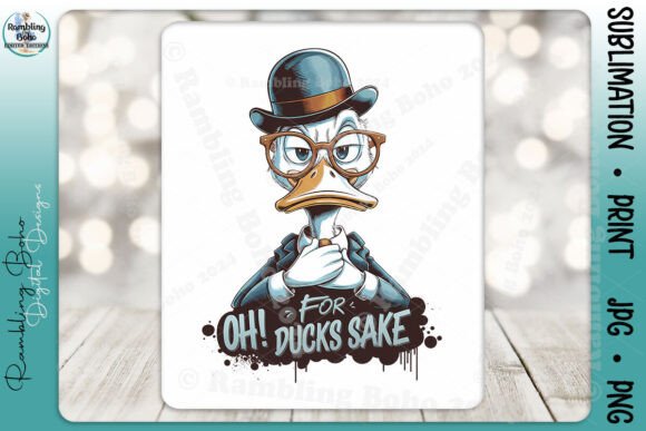 Oh for Ducks Sake Funny Animal Pun: A Creative Asset for Designers and Entrepreneurs