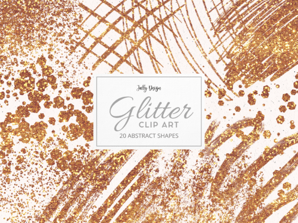 Orange Glitter Abstract Clip Art: Creative Integration for Design Projects
