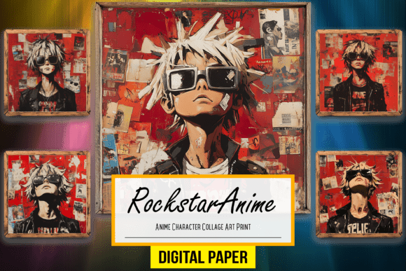 Strategic Use of Anime Character Collage Artwork Designs for Creative and Business Projects